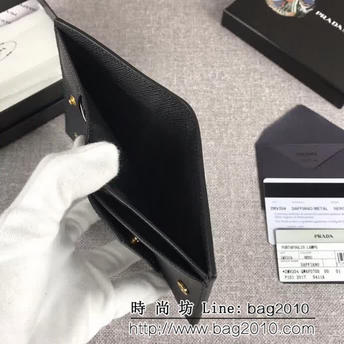 PRADA普拉達 專櫃最新同色 時尚爆款 女士短夾 1MV204 DD1004